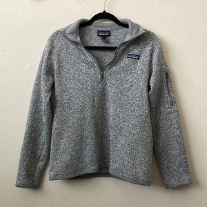 Patagonia grey better sweater zip pullover M